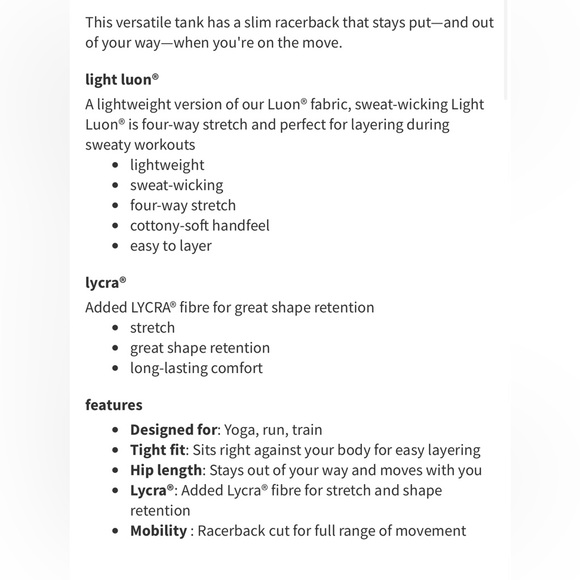 Lululemon - Cool Racerback Luxtreme - Picture 4 of 6